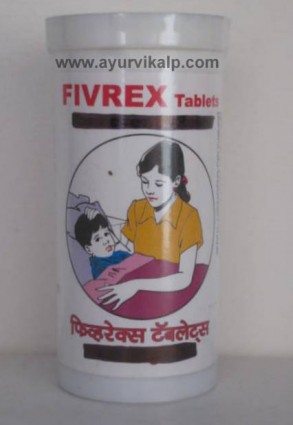FIVEREX Tanvi Herbal, 30 Ghana Satva Tablets, For Fever, Heat Complaints